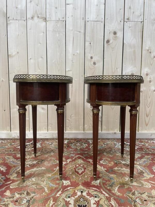 Paire De Tables De Chevets Louis XVI Pieds Toupies photo Furniture