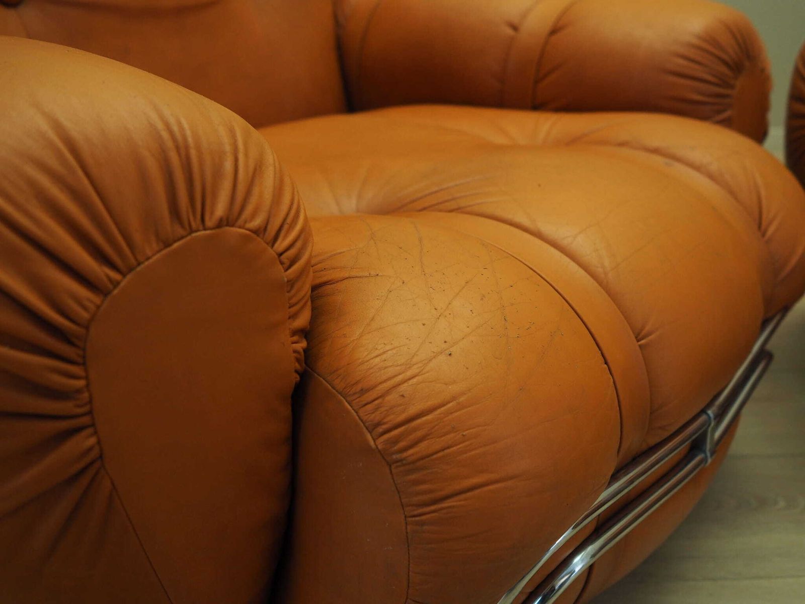 photo furniture Set Of Orange Armchairs, Space Age Design, 1960s, Production: Italy