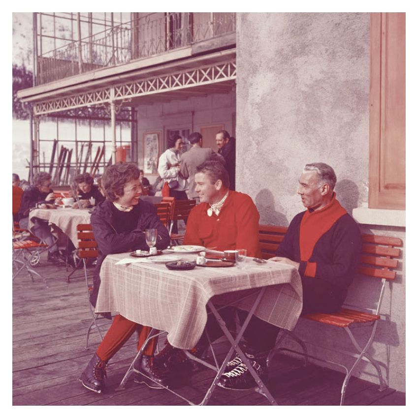 Toni Frissell 'Apres Ski Time' Unframed Archival Pigment Print photo furniture