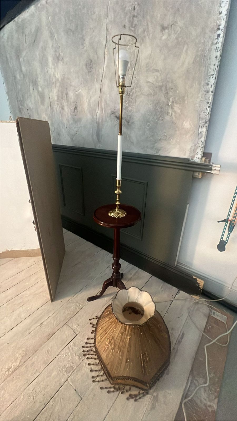 Knob Creek Of Morganton Cherry Wood  Candlestick Floor Lamp photo furniture