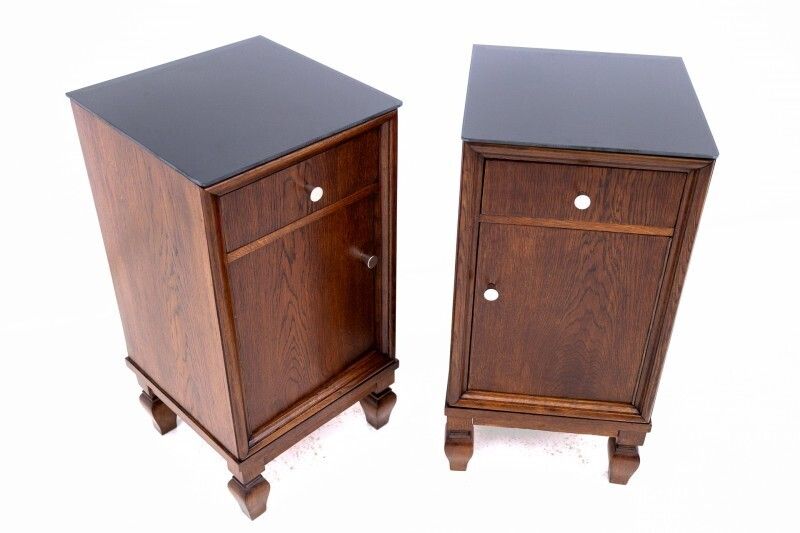 Pair Of Bedside Tables From The Early 20th Century, Poland. After Renovation. photo furniture