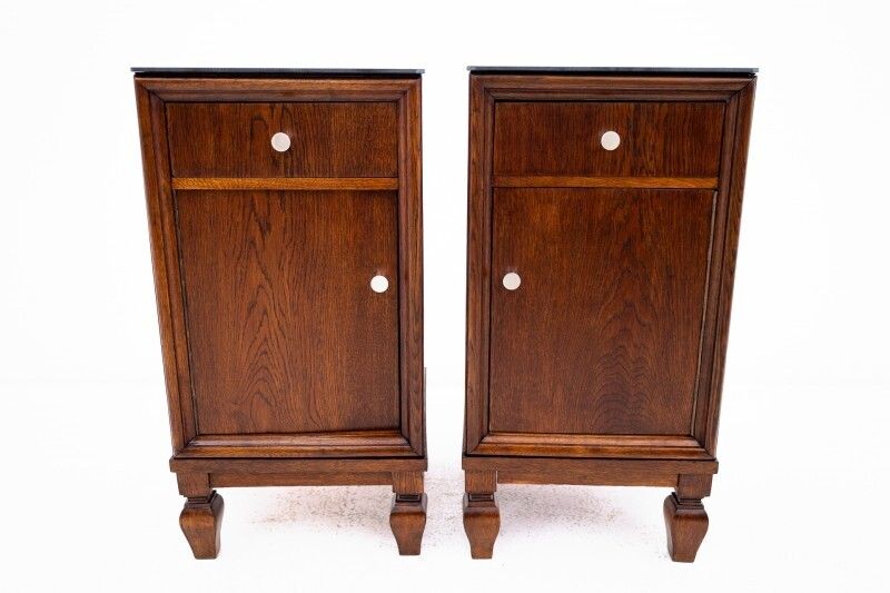 Pair Of Bedside Tables From The Early 20th Century, Poland. After Renovation. photo Furniture