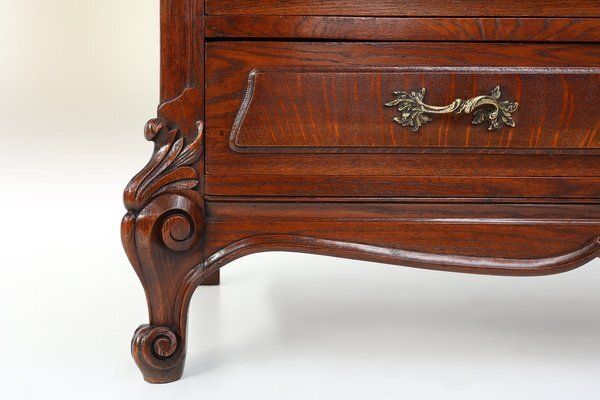French Antique Carved Oak Chest Of Drawers photo buy