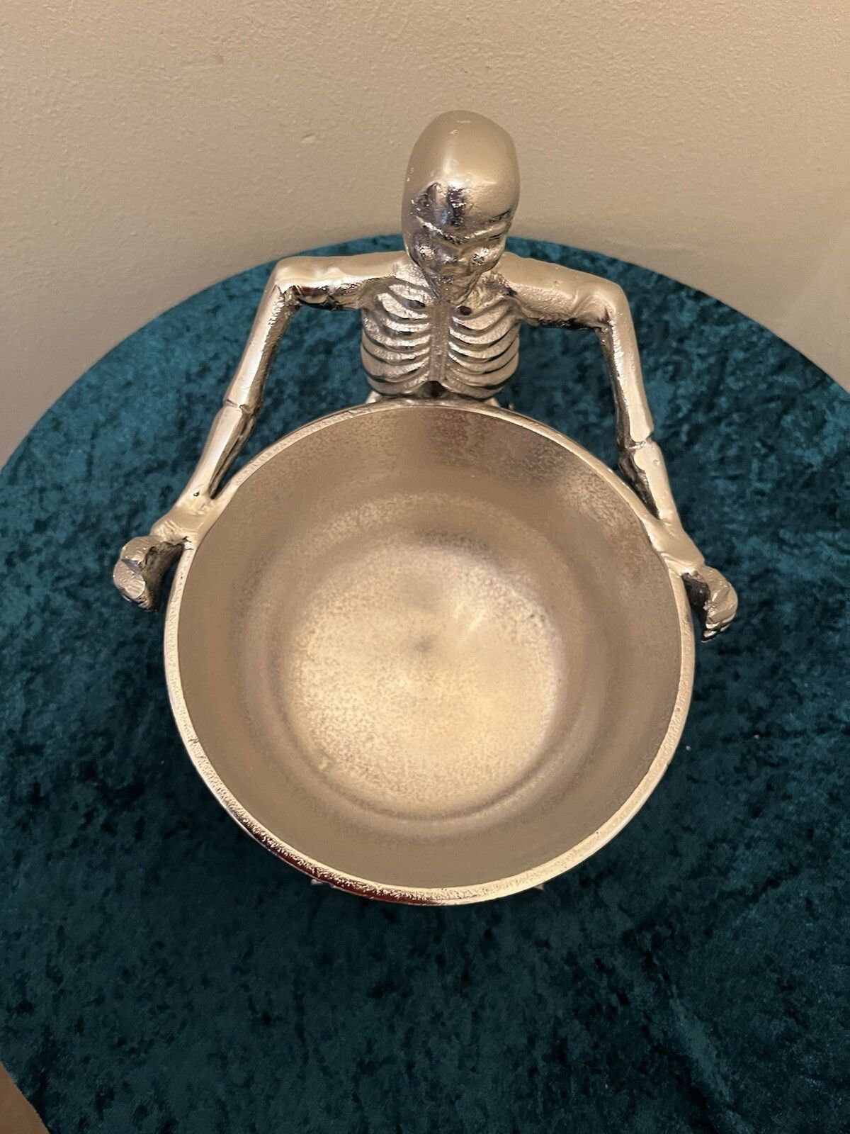 Unique Statement Piece Made From Recycled Aluminium Small Skeleton Bowl photo 52.0