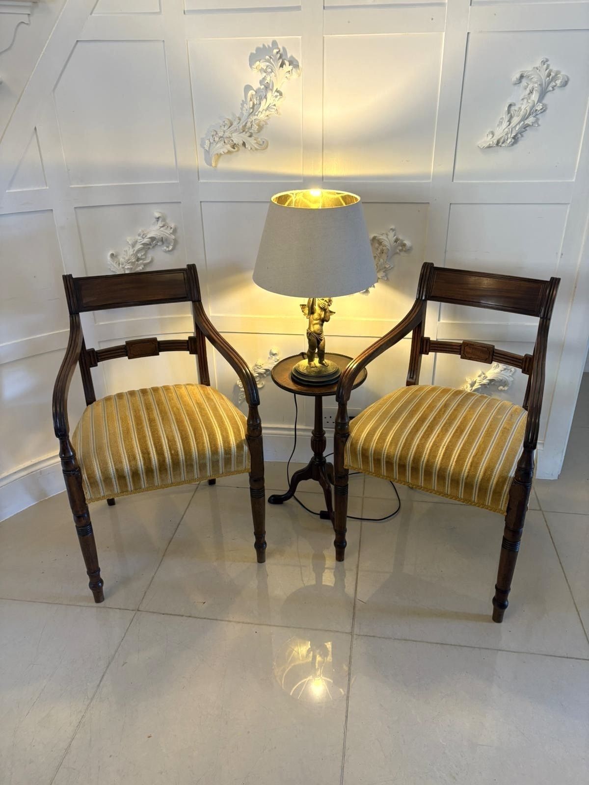 Pair Of Antique 19th Century Quality Mahogany Desks Chairs photo furniture
