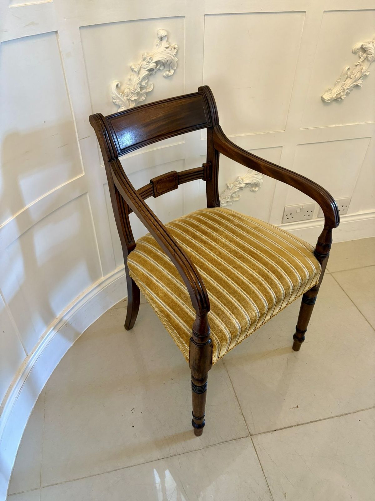 Pair Of Antique 19th Century Quality Mahogany Desks Chairs photo for sale
