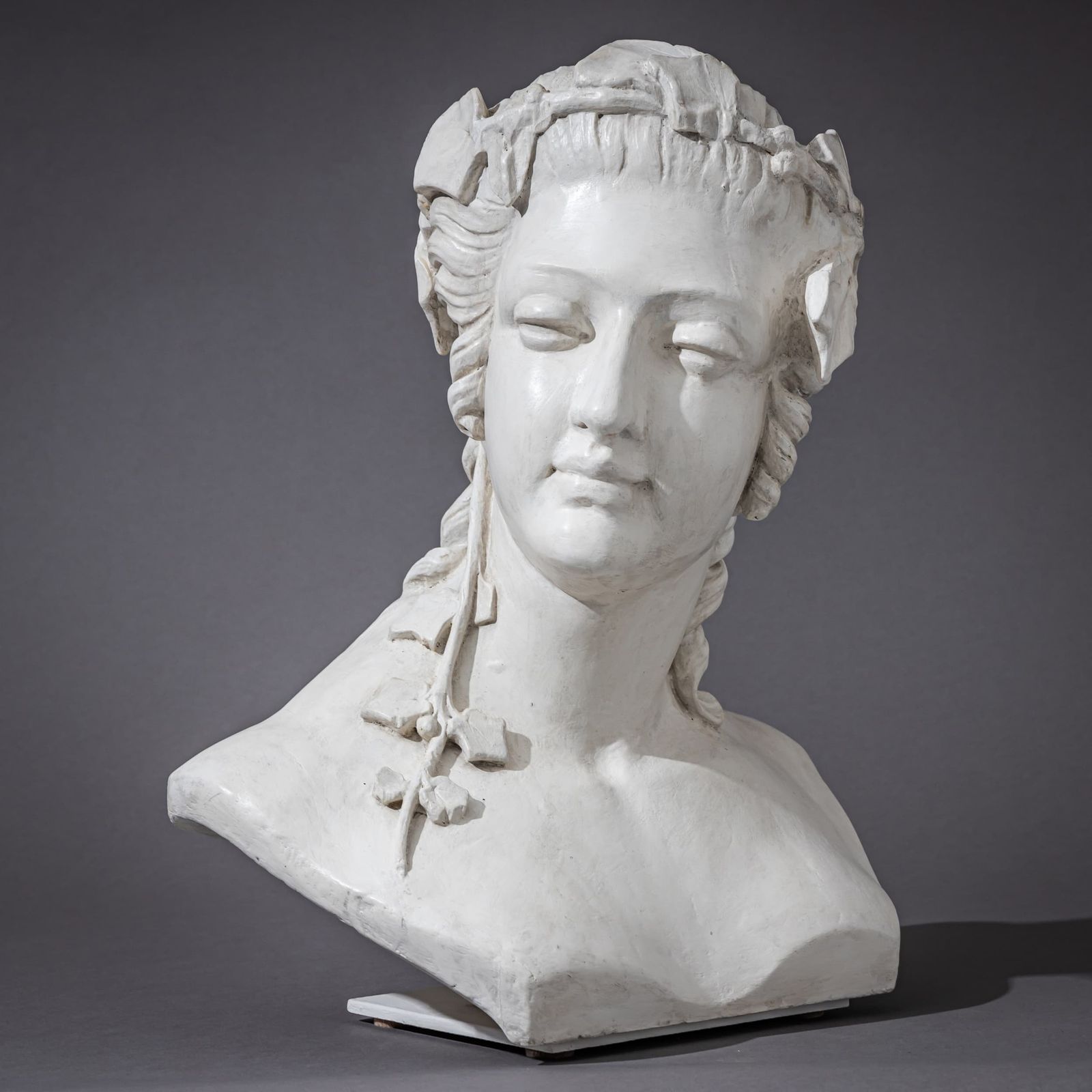 Art Nouveau Female Bust With Vine Leaves, Early 20th Century photo 3200.0