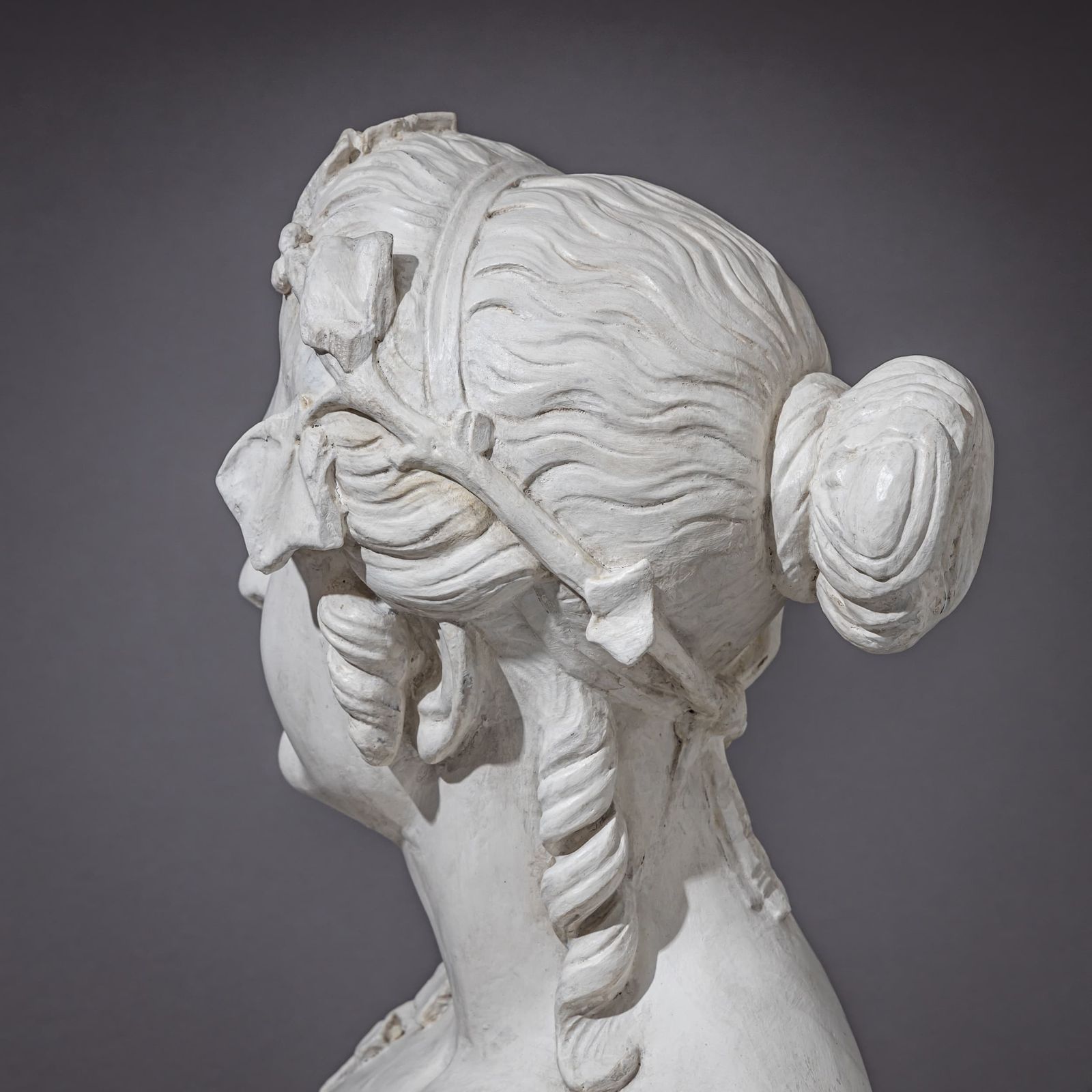 photo furniture Art Nouveau Female Bust With Vine Leaves, Early 20th Century