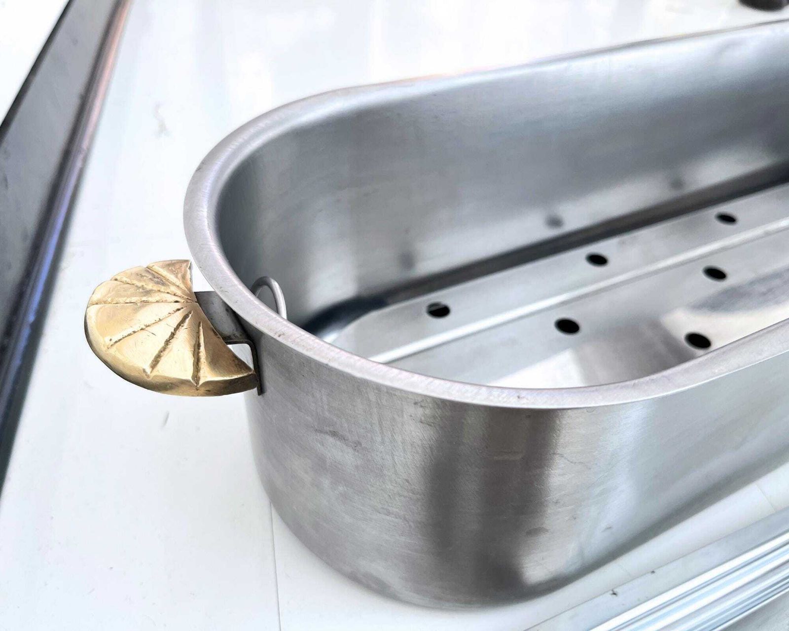 Poissoniere Fish | 1pc | Xxl Size | Brass Fish And Handles | France photo vinterior