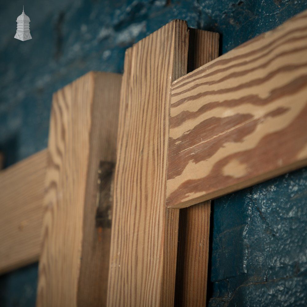 Pair Of Douglas Fir Door Blanks – Wedged Through Tenon Construction photo vinterior