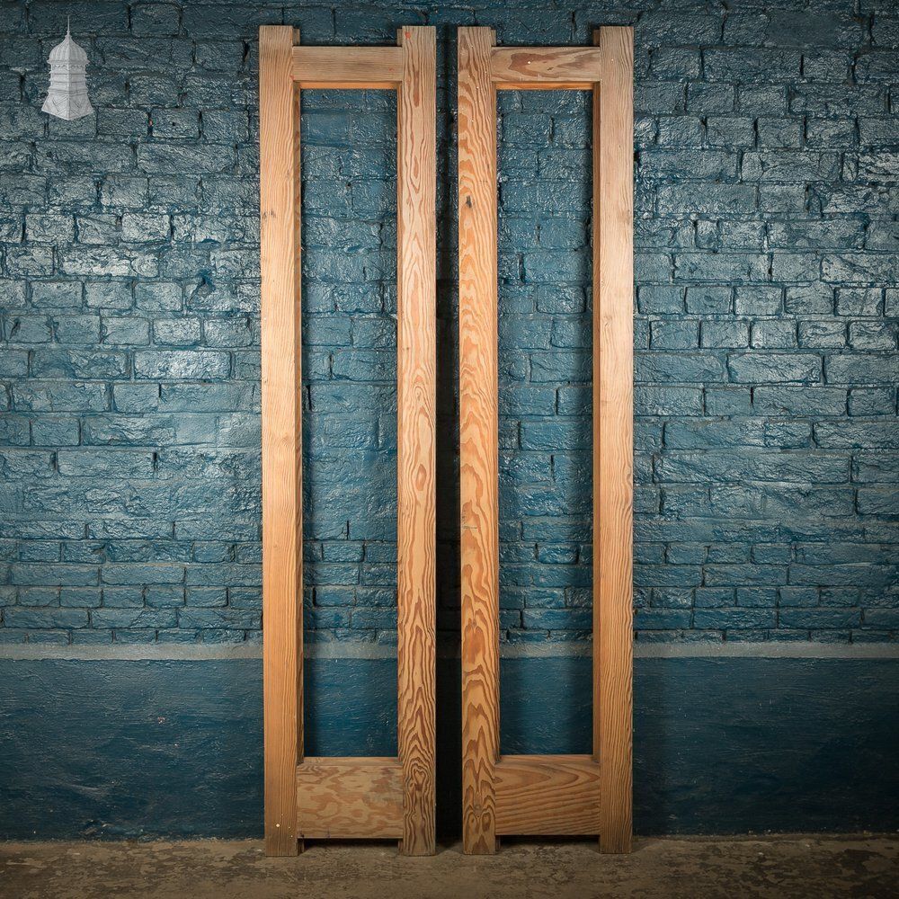 Pair Of Douglas Fir Door Blanks – Wedged Through Tenon Construction photo vintage