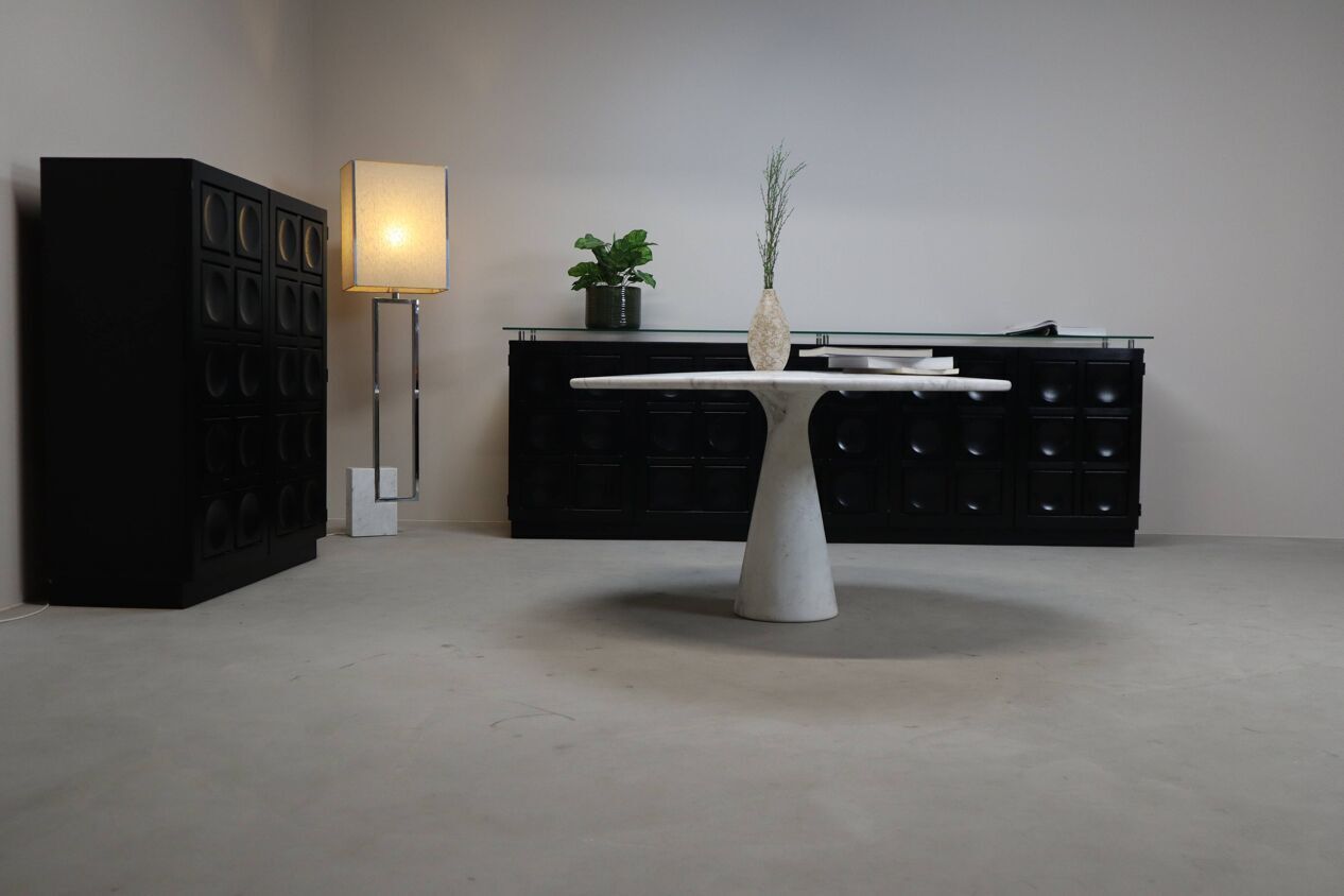 Angelo Mangiarotti “M1” Dining Table In Solid Carrara Marble photo 13466.0