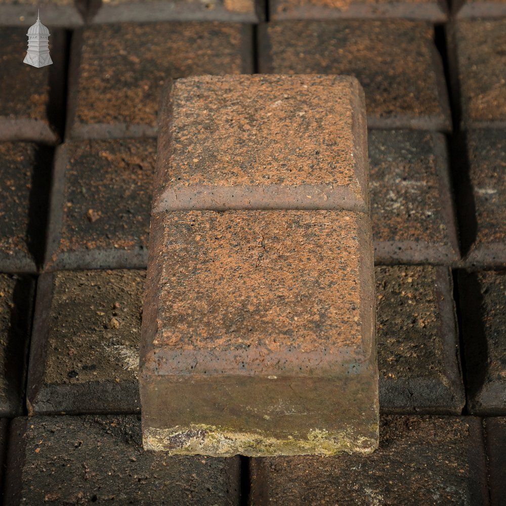 photo for sale Reclaimed Stable Bricks, 258 Pavers, Worn Face, Staffordshire Blue 2 Block