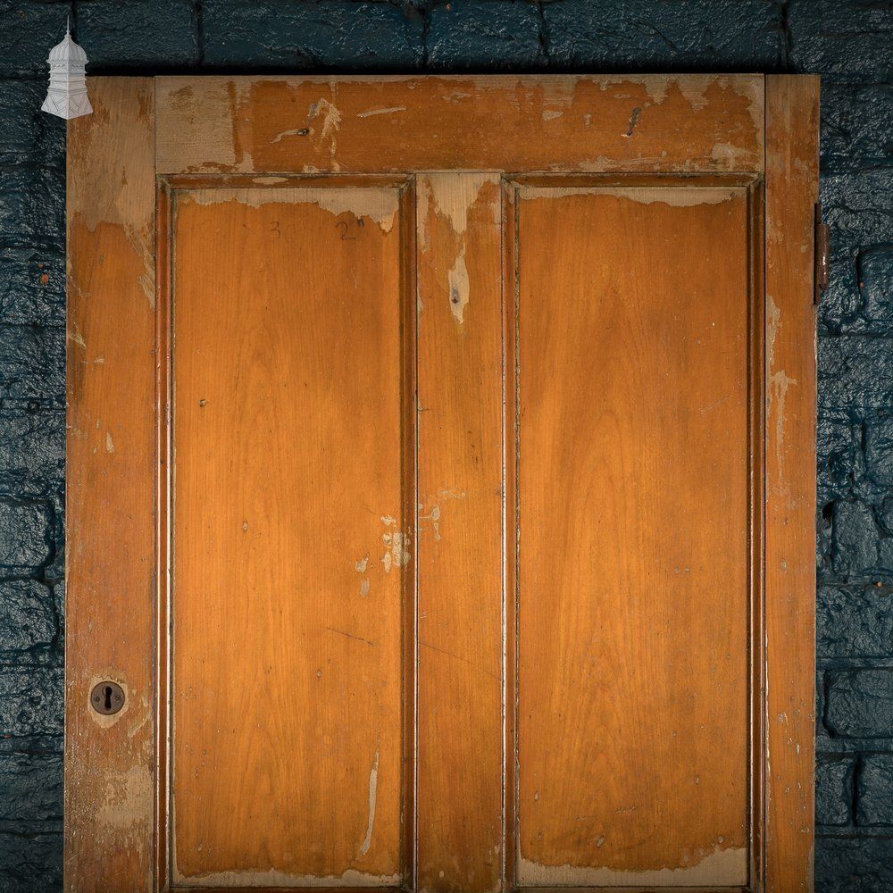 Moulded 5 Panel Wooden Door With A Varnished Finish photo for sale