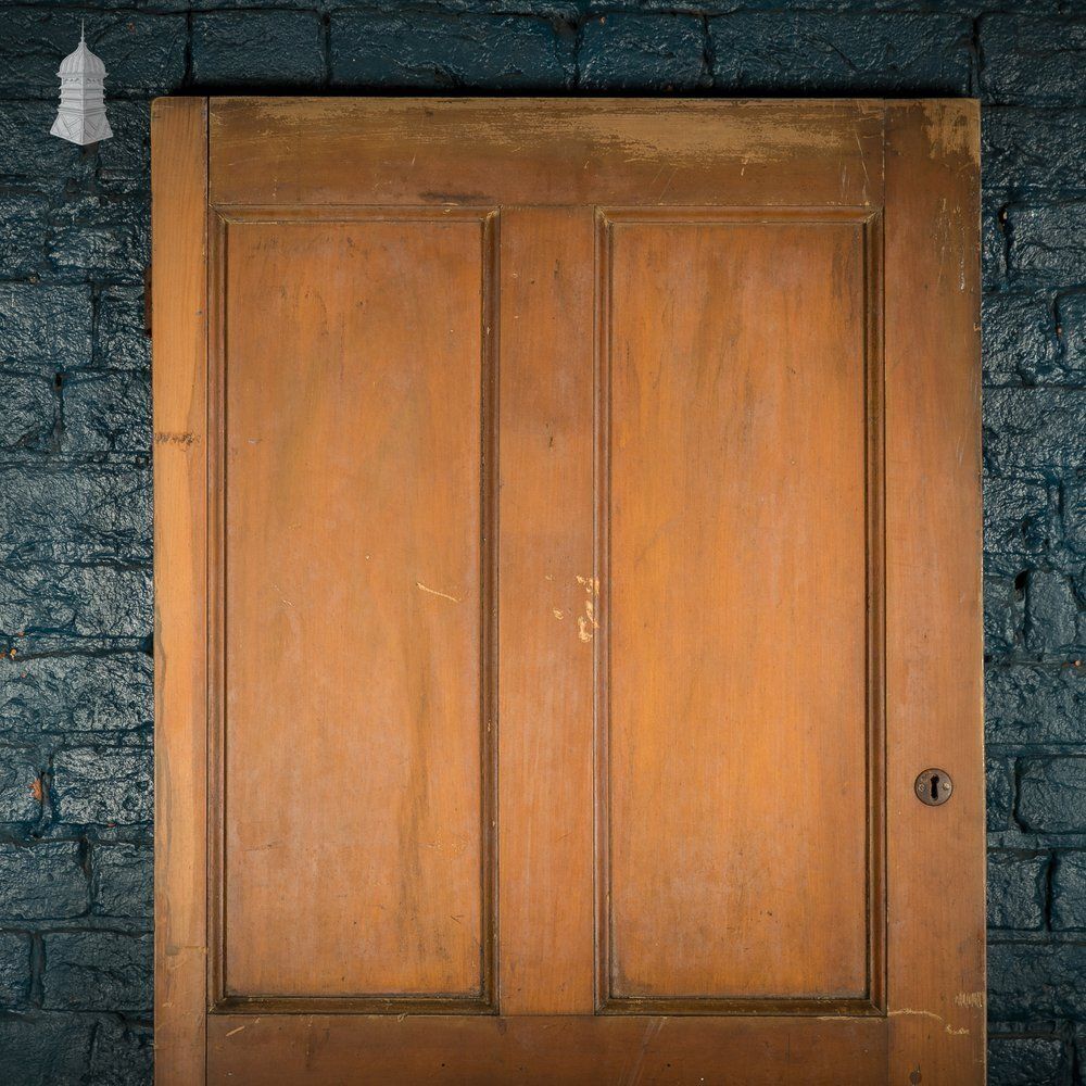 photo for sale Moulded 5 Panel Wooden Door With A Varnished Finish