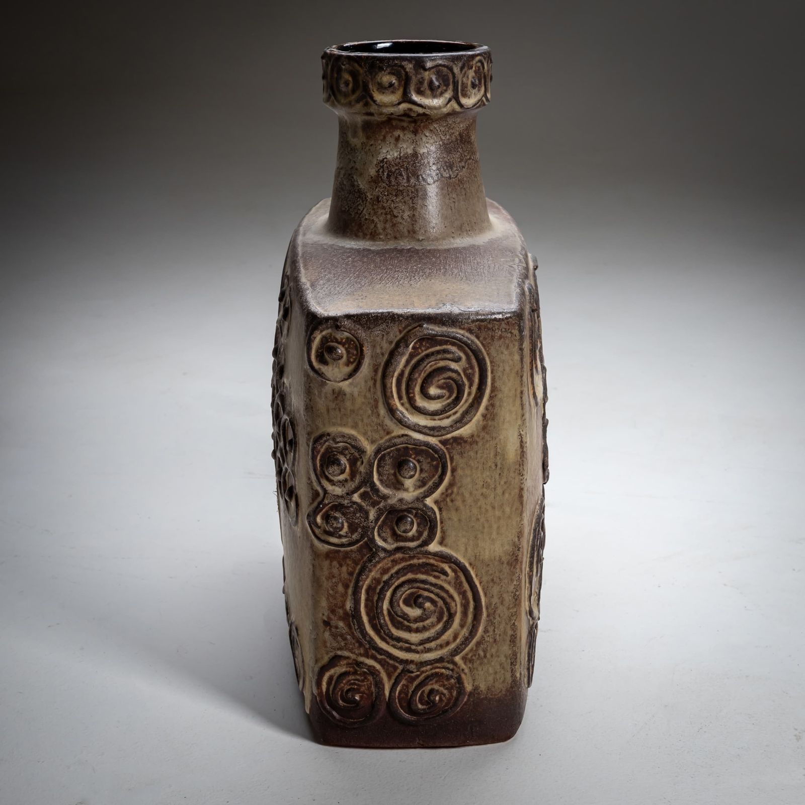 Jura Ceramic Vase With Spiral Decor, Scheurich, West Germany, Mid 20th Century photo buy