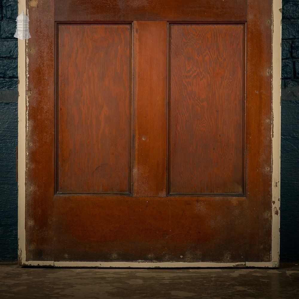 5 Panel Wooden Door – White & Brown Finish photo Home Fixtures