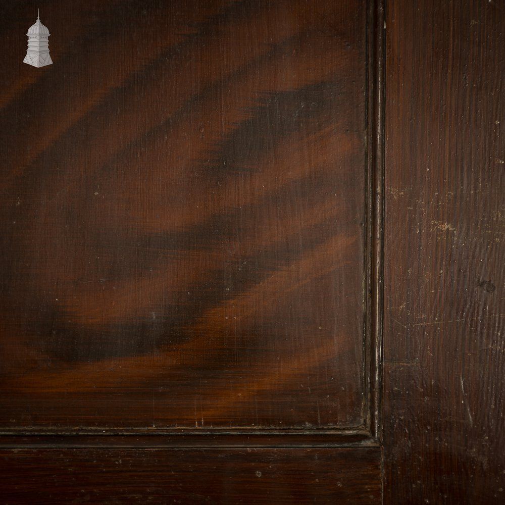 photo vintage 1930s 4 Panel Wooden Door, Vintage