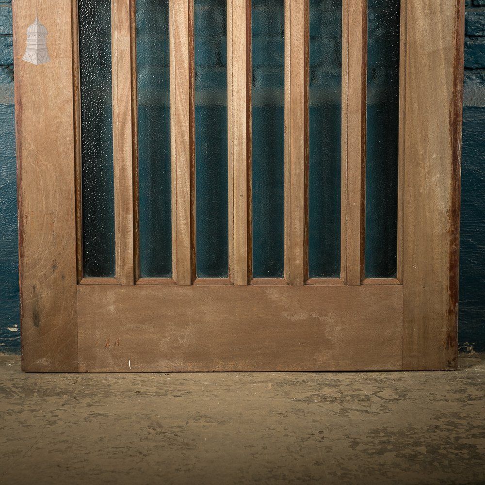 Glazed Hardwood Door – Arched 12 Panel Design, Textured Glass photo Home Fixtures