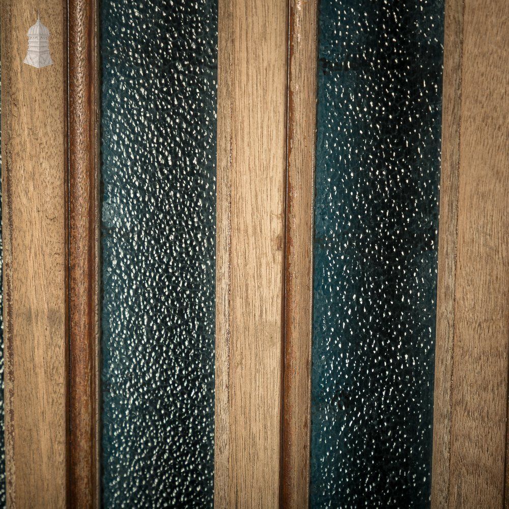 Glazed Hardwood Door – Arched 12 Panel Design, Textured Glass photo vintage