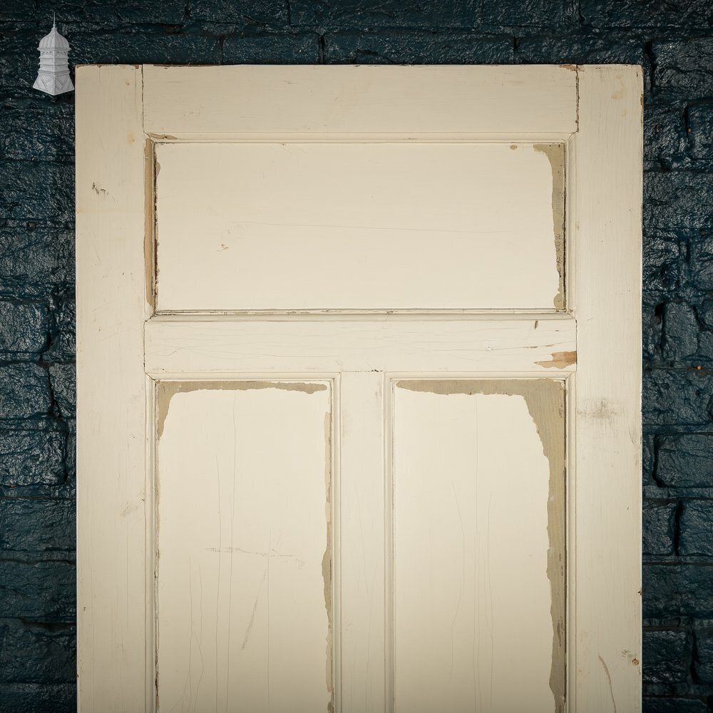 Moulded 4 Panel Door – Distressed White Paint photo furniture