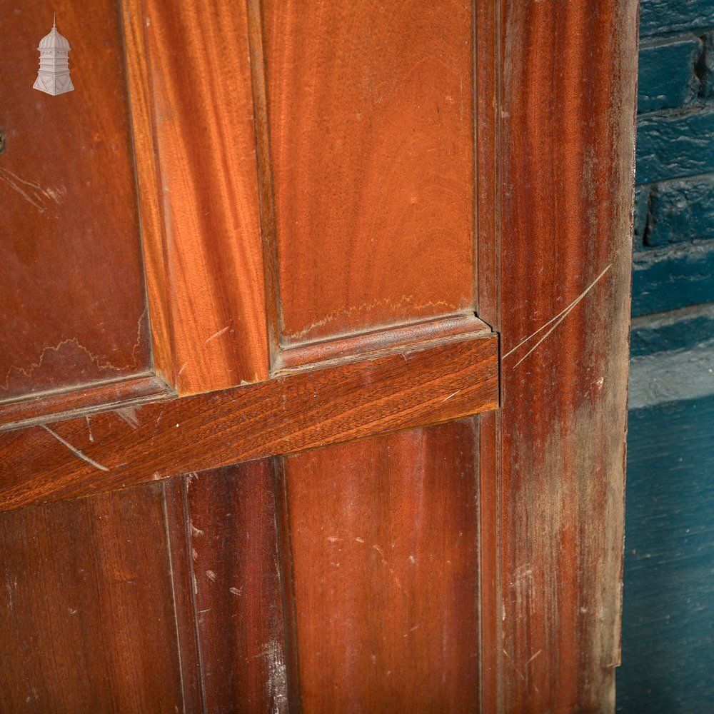 photo vintage Multi Panel Exterior Door, Small Glazed Panel, Sapele