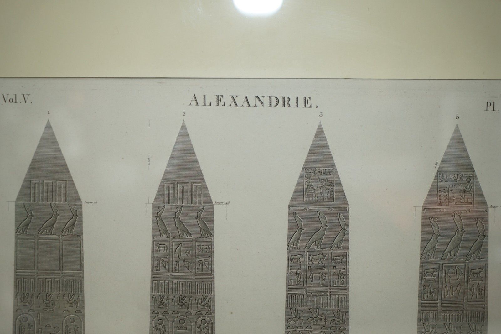 Antique Original Gran Tour Paris 1829 Vol 5 Pl.35 Print Of Cleopatra'S Needle photo Art