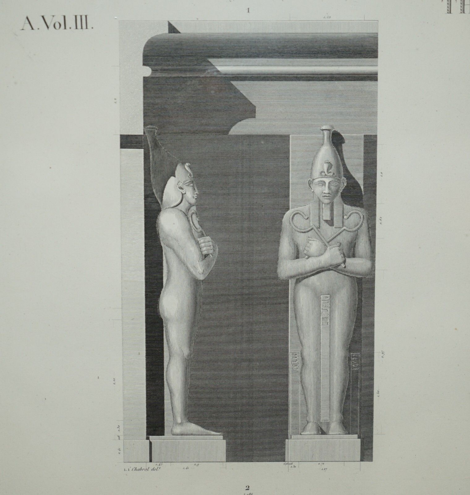 photo furniture Antique Original Gran Tour Paris 1829 Vol 3 Pl.30 Print Of Thebes Karnak Egypt