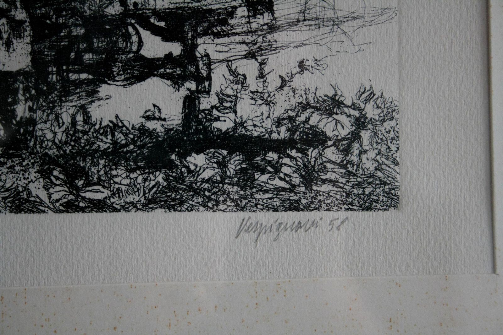 Renzo Vespignani, Italian (1924   2001)   Truck In The Suburbs, Year: 1956, Etching, Signed And Numbered In Pencil photo 499.0