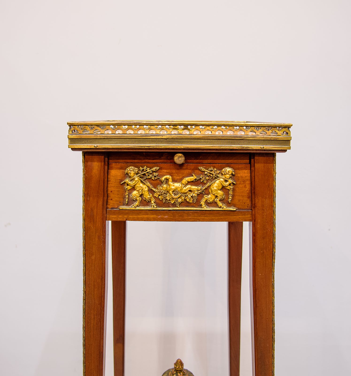 Antique French Gilt Bronze Side Table In The Manner Of Francois Linke photo furniture