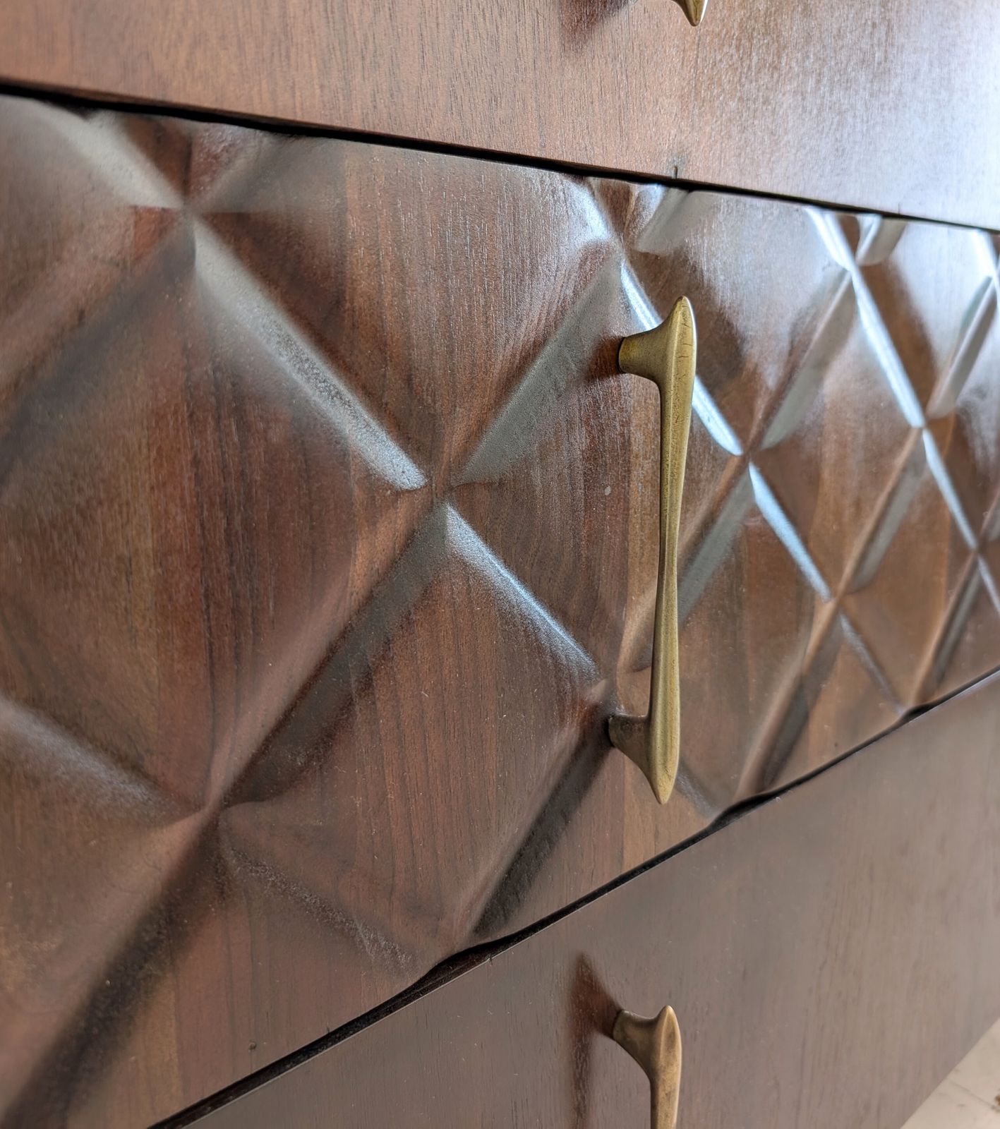 photo vinterior Sculptural Vintage Danish Mid Century Walnut Sideboard By Piet Hein, 1960s