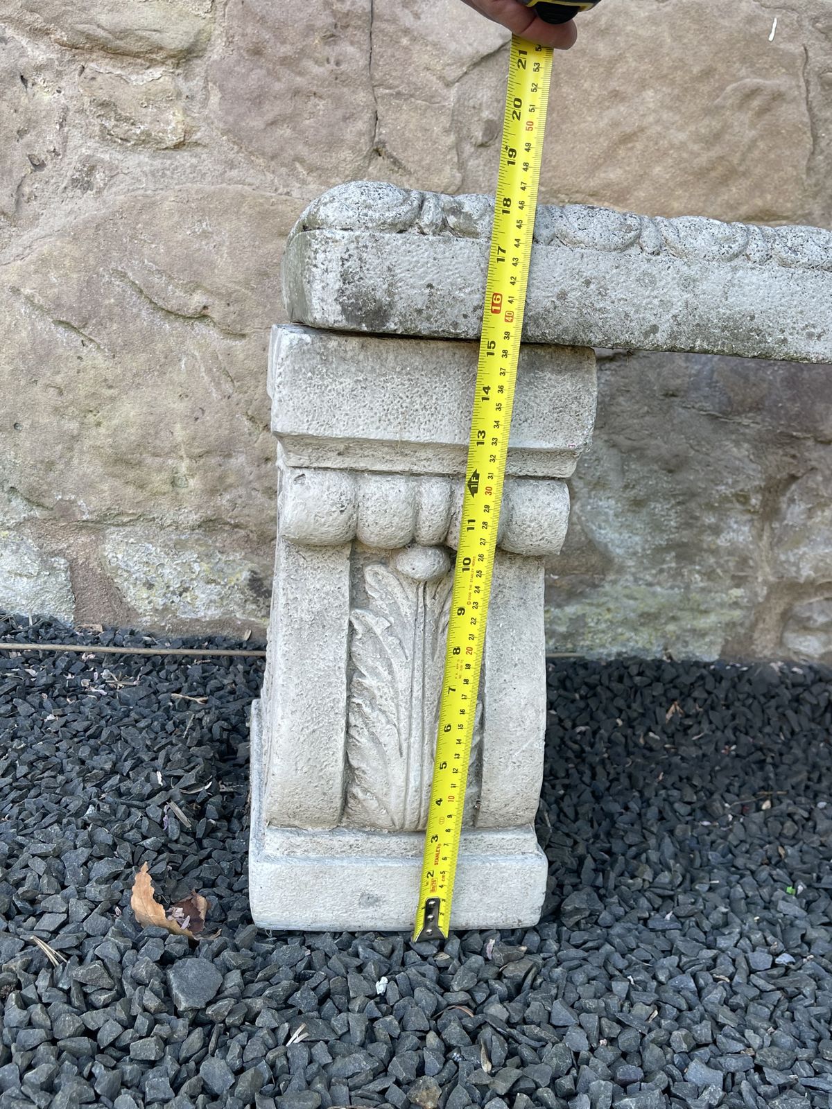 Cast Concrete Curved Garden Bench photo buy