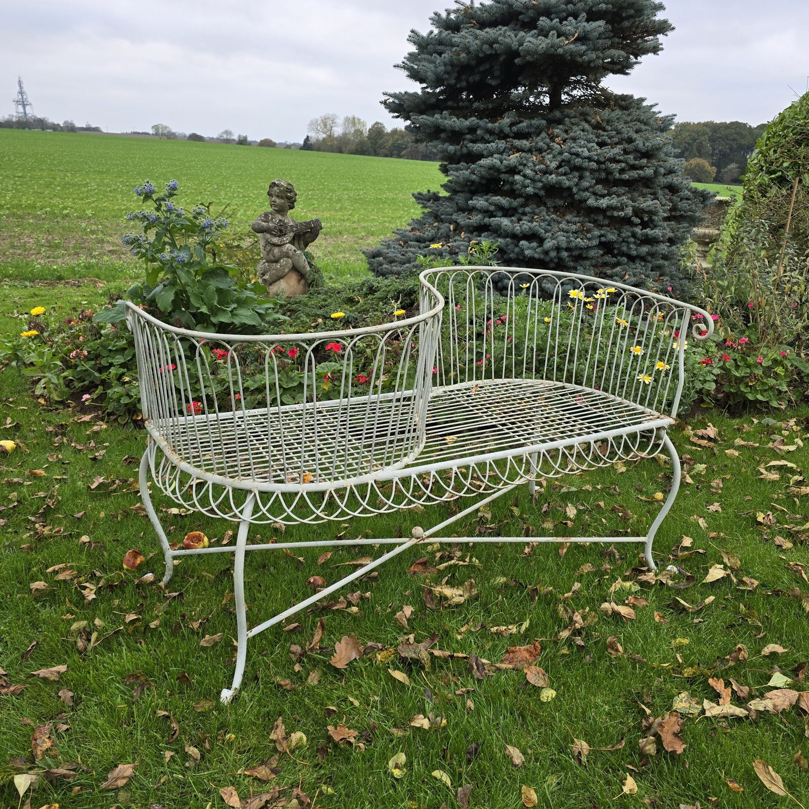 French Conservatory Garden Love Seat photo for sale