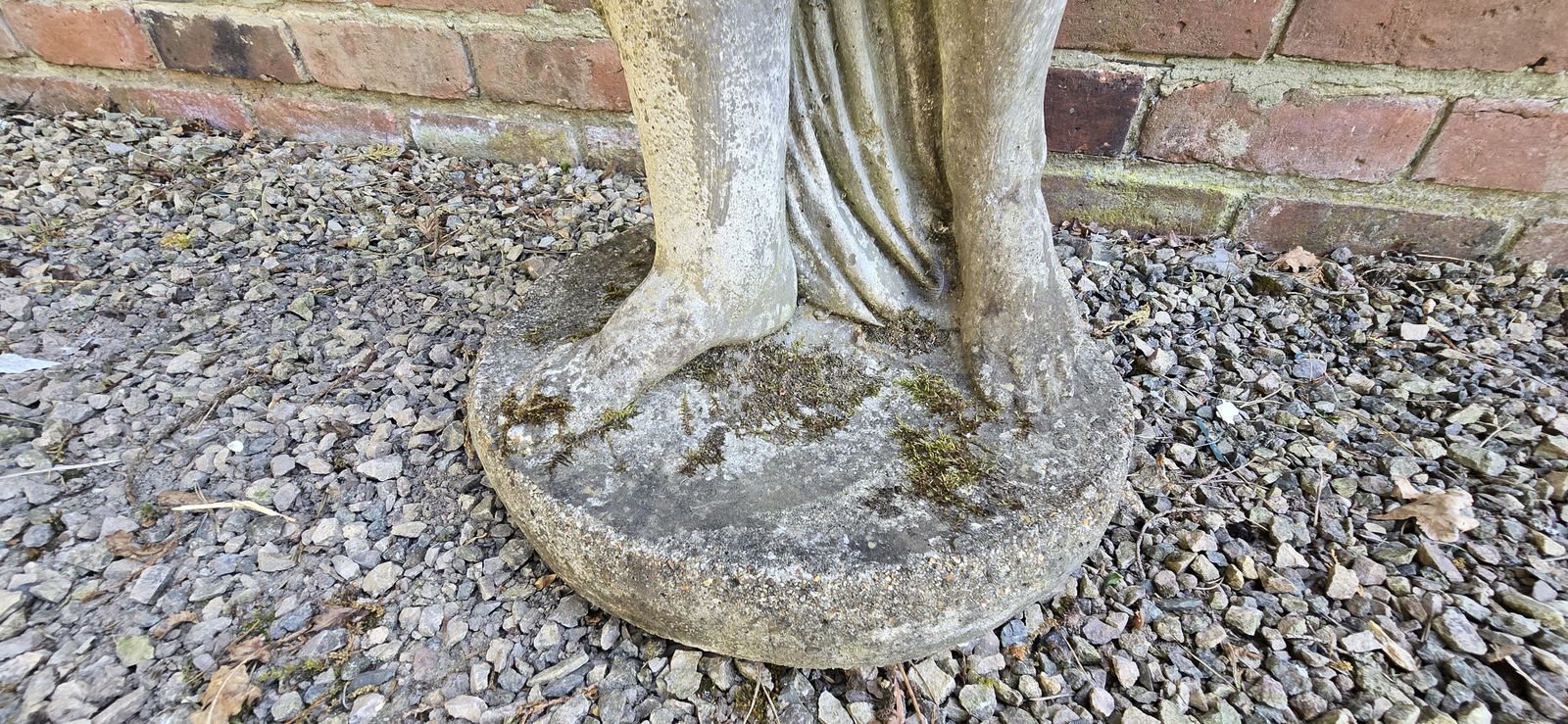 Stone Gretian Garden Statue, 1920s photo for sale