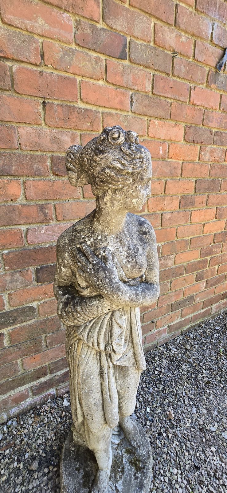 Stone Gretian Garden Statue, 1920s photo 895.0