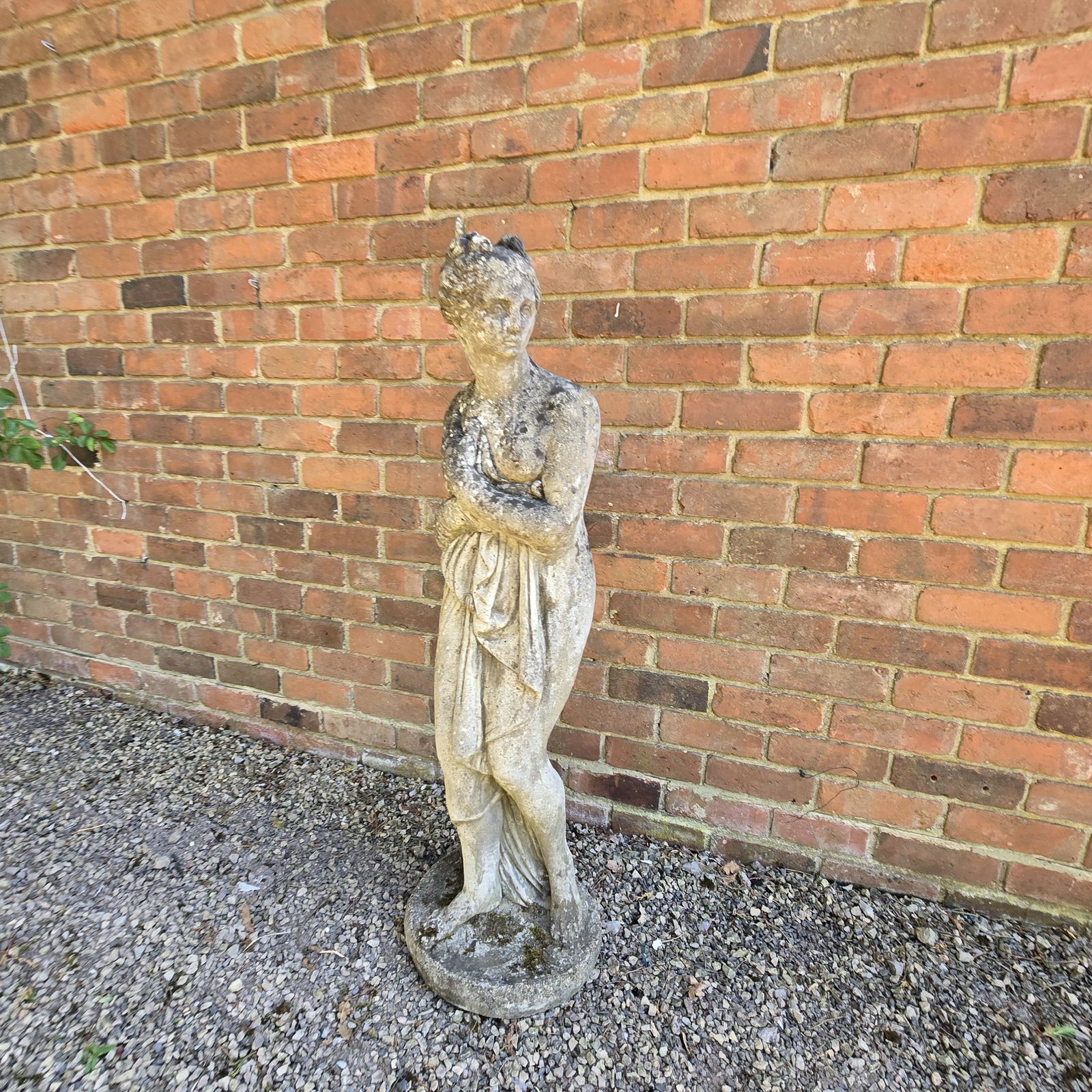 Stone Gretian Garden Statue, 1920s photo vinterior