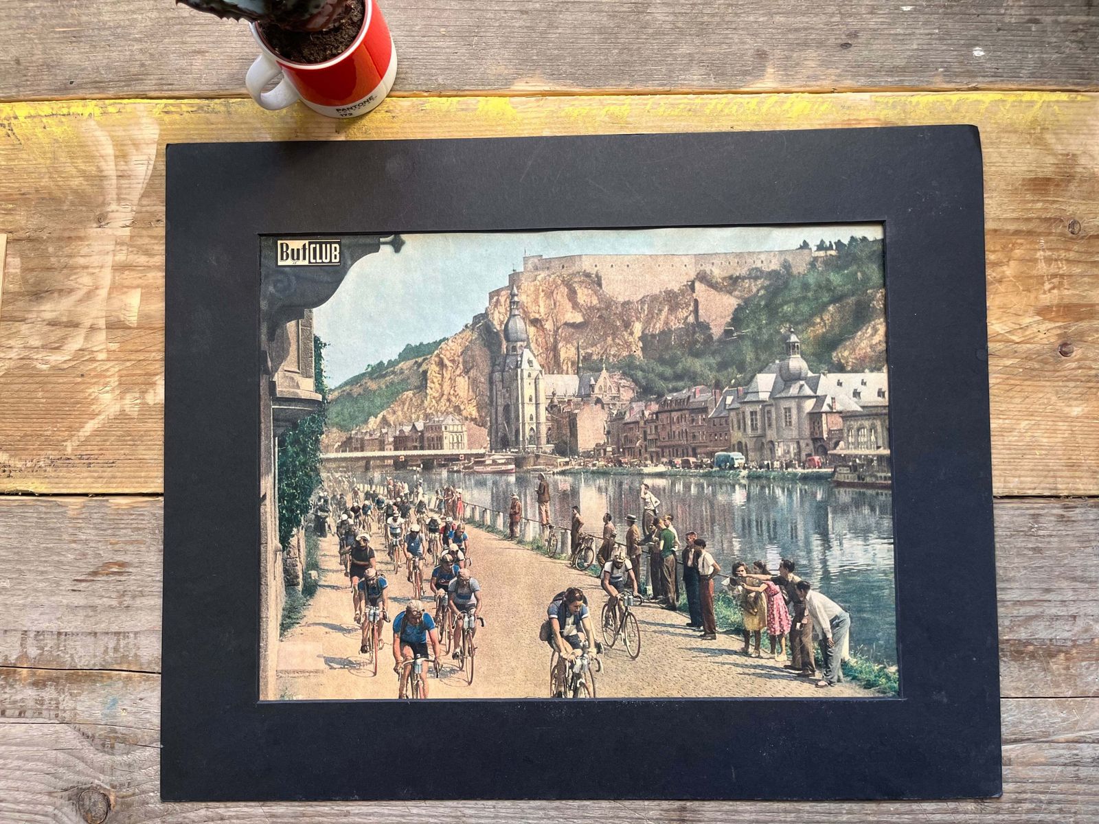 Vintage Tour De France Cycling Print 1947 Pernac photo 76.0