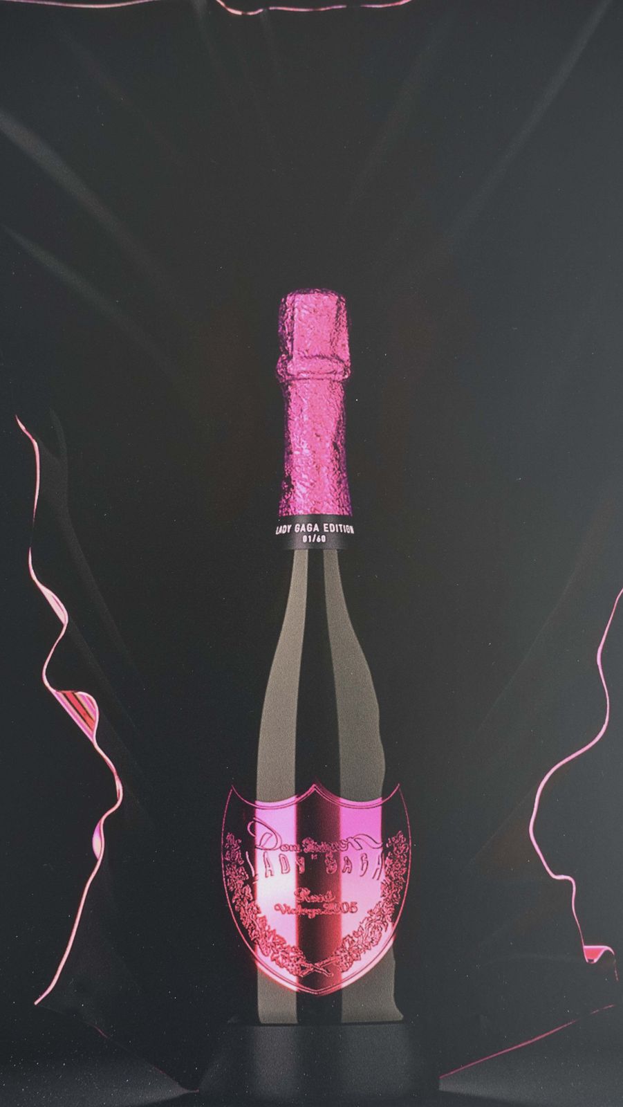2012 Dom Perignon Champagne Lady Gaga Edition   Original Vintage Poster photo for sale
