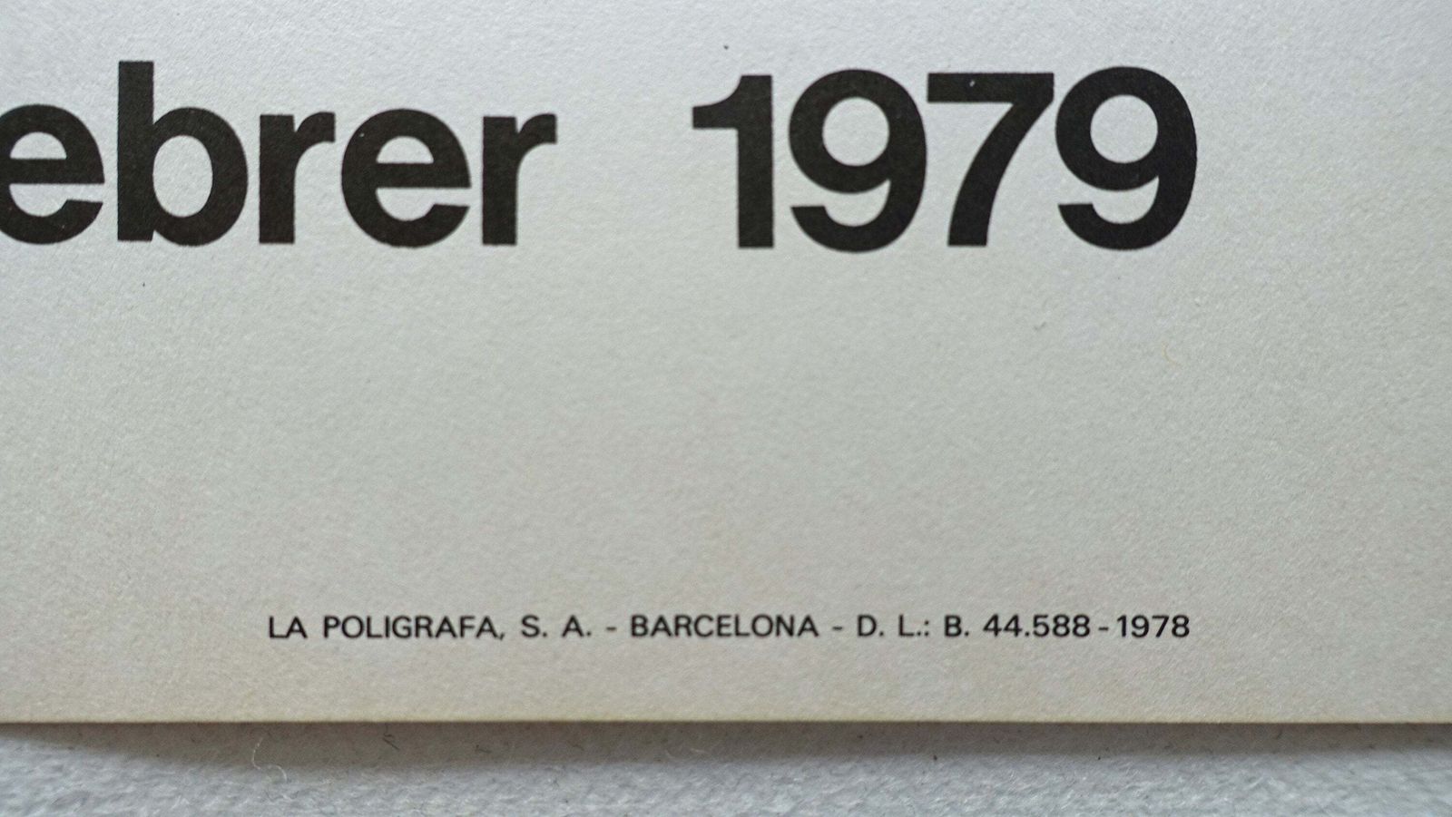 1979 Joan Hernandez Pijuan Spanish Exhibition Poster   Original Vintage Poster photo Art