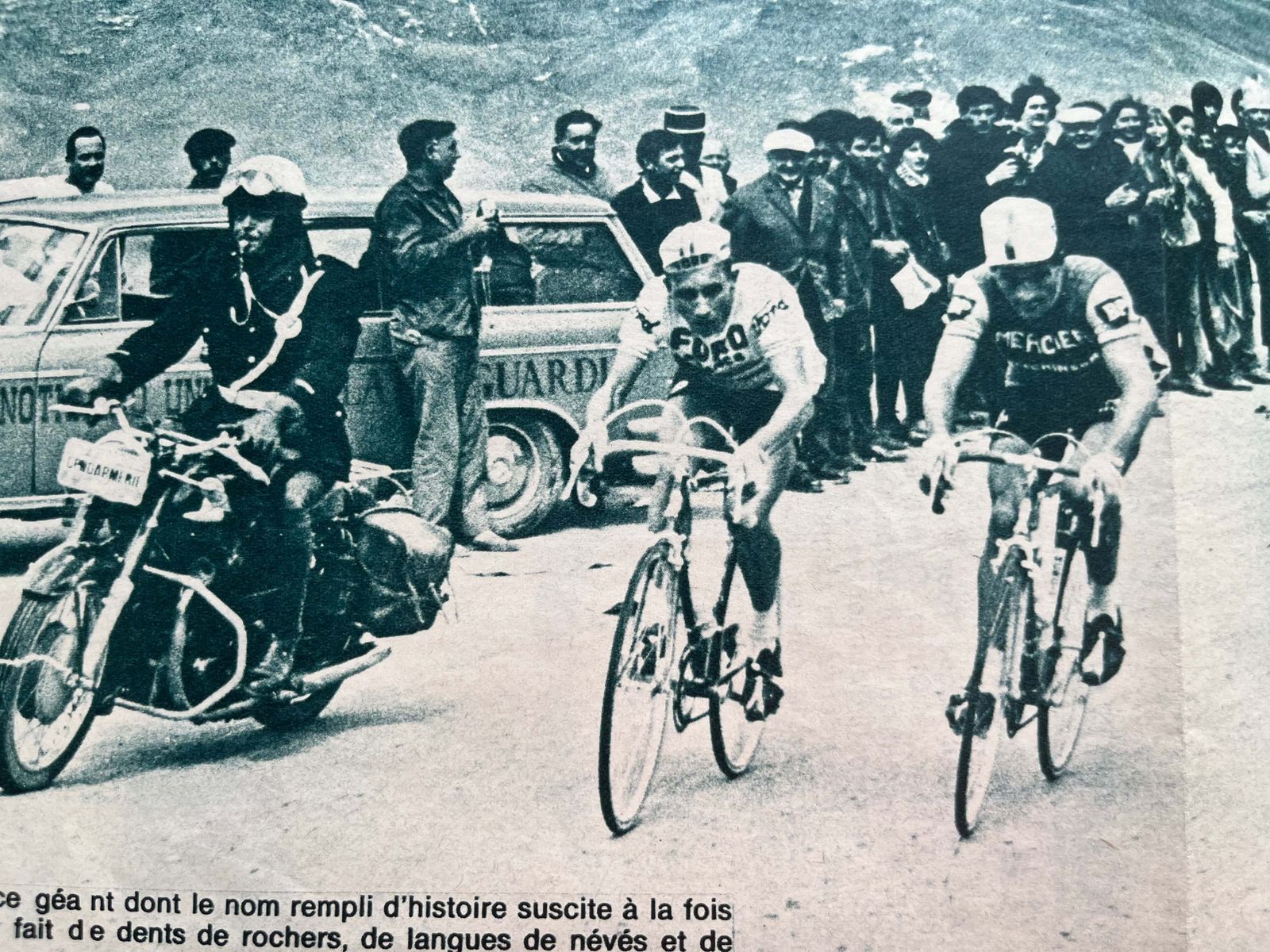 Tour De France Vintage Print  Jacques Anquetil Raymond Poulidor Galibier 1965 photo furniture