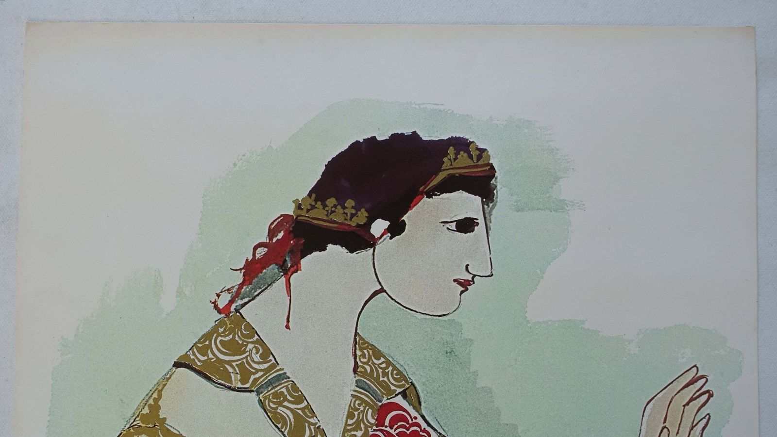1970s "The Prince"   The Little Mermaid By Bjørn Wiinblad   Original Vintage Poster photo for sale