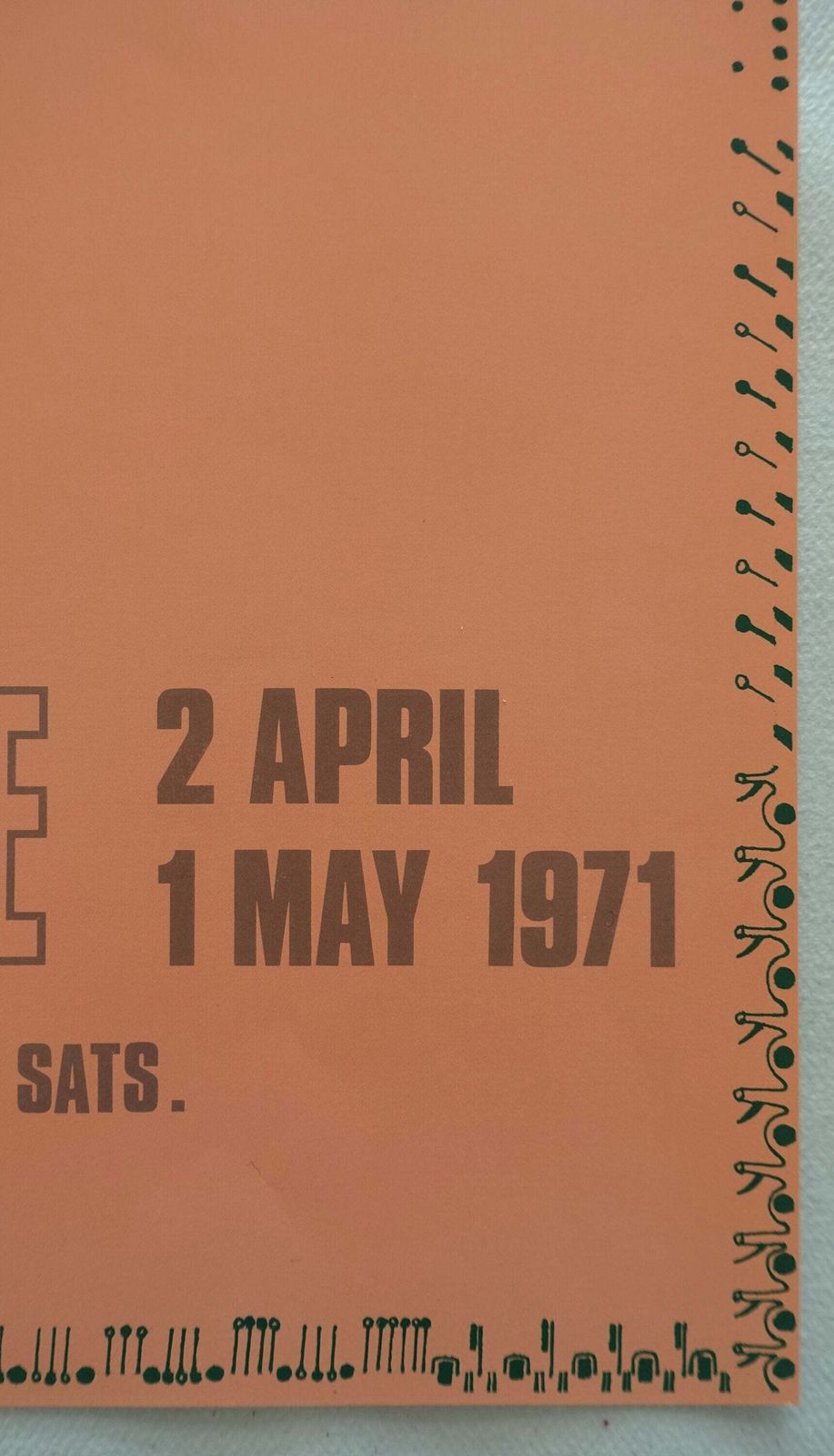 1971 Joan Ponc At Galerie Hachette Art Exhibition Poster   Original Vintage Poster photo for sale