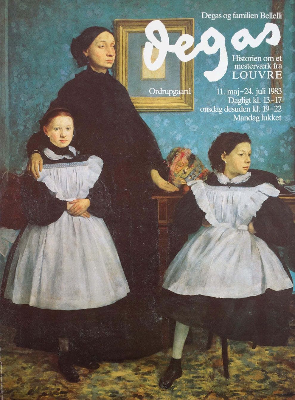 1983 Degas The Bellelli Family Louvre Exhibition Poster   Original Vintage Poster