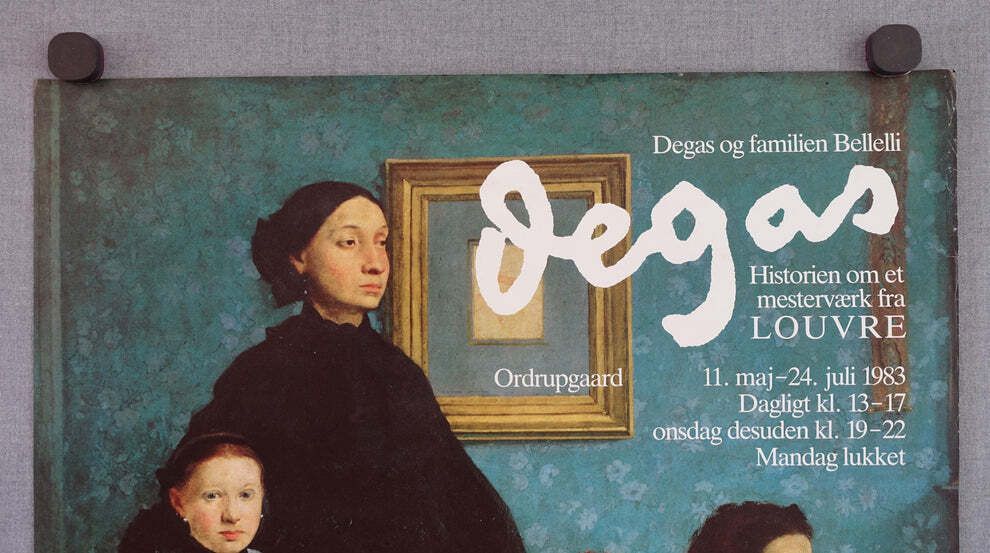 1983 Degas The Bellelli Family Louvre Exhibition Poster   Original Vintage Poster photo Art