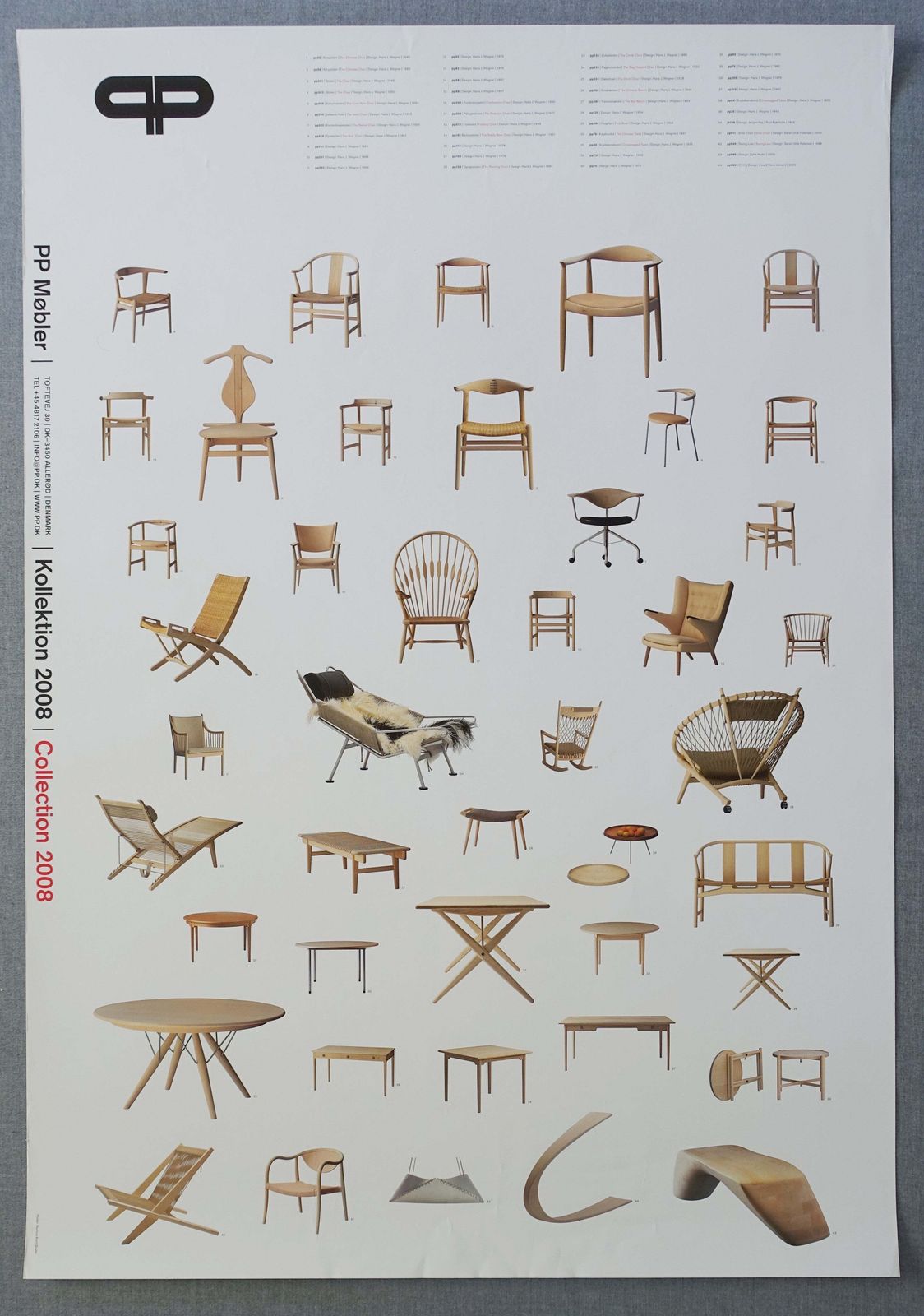 2008 Pp Møbler Danish Design Furniture   Original Vintage Poster photo for sale