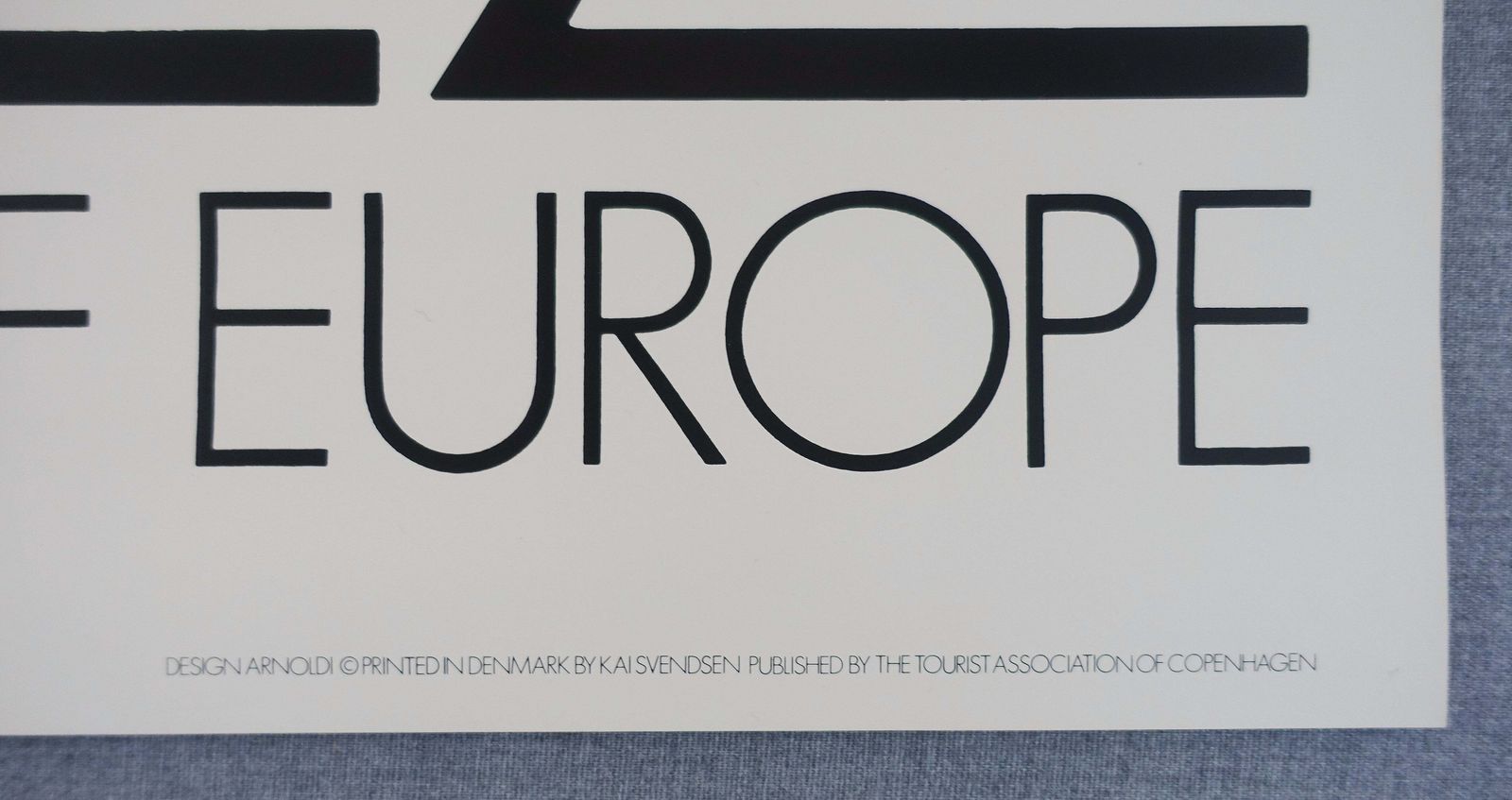 1981 Copenhagen Jazz By Arnoldi   Original Vintage Poster photo for sale