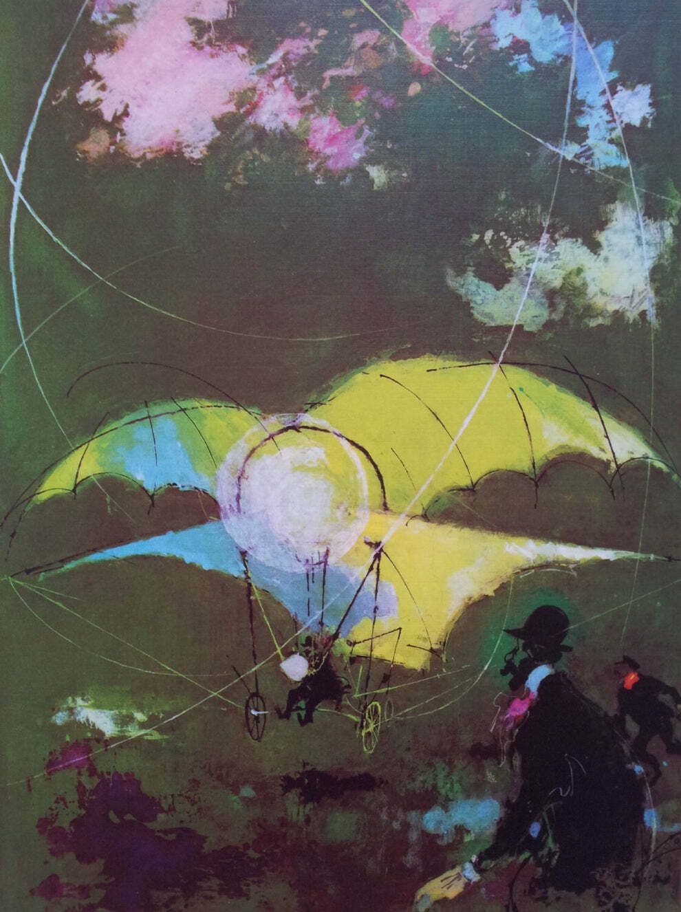 1960 Sas Airlines Poster (Jacob Christian Ellehammer)   Original Vintage Poster