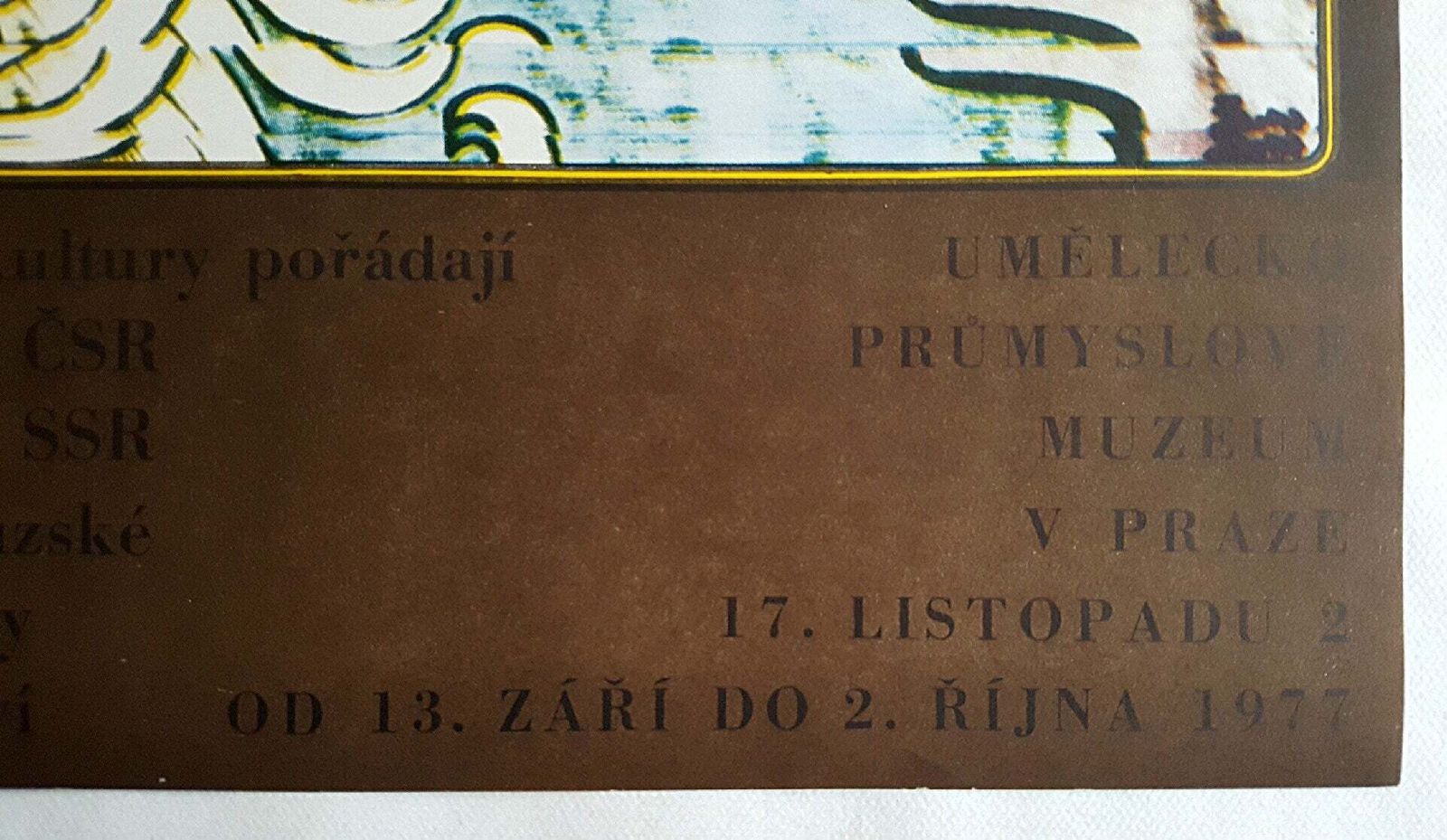 1977 Art Nouveau Poster Exhibition   Original Vintage Poster photo for sale