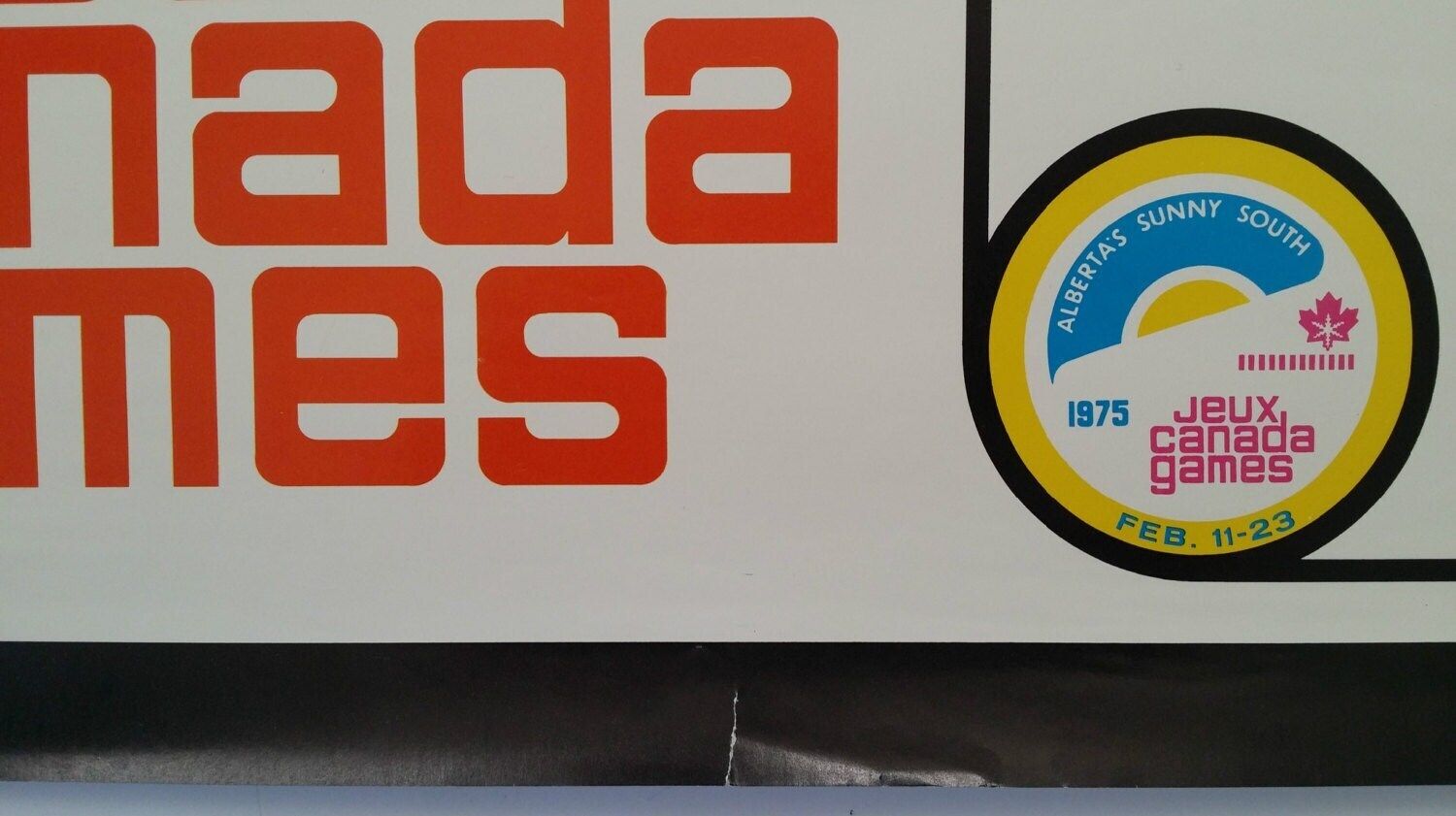 1975 Youth Sports Games Canada   Original Vintage Poster photo for sale