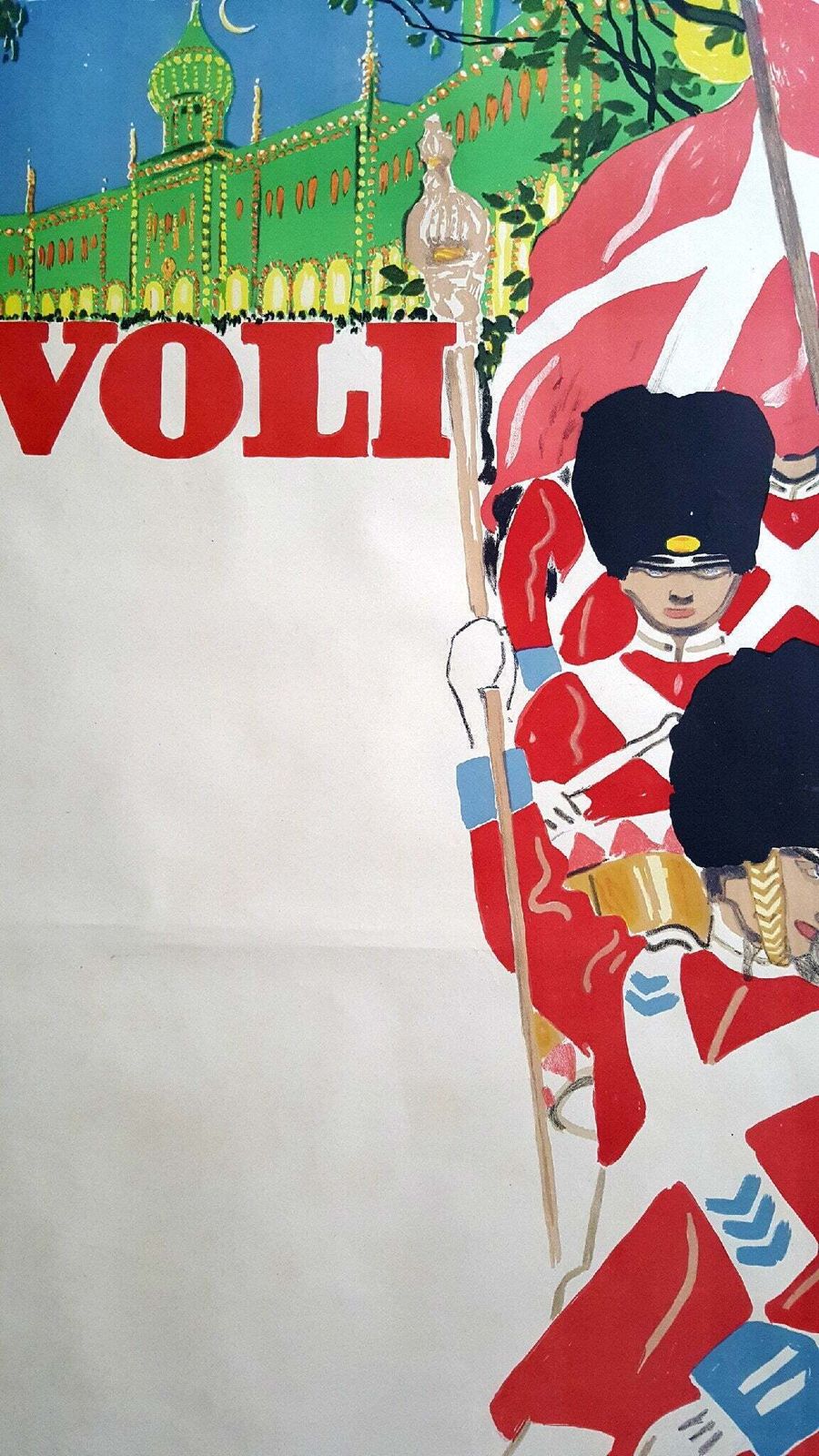 1911 Tivoli Gardens By Valdemar Andersen   Original Vintage Poster photo buy